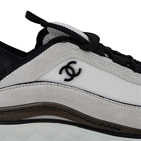 chanel wmns velvet calfskin & mixed fibers sneaker 'black'|Chanel Wmns Velvet Calfskin & Mixed Fibers Sneaker .